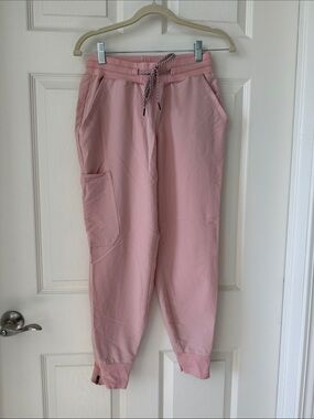 Jaanuu Pink Track Jogger Scrubs Pants